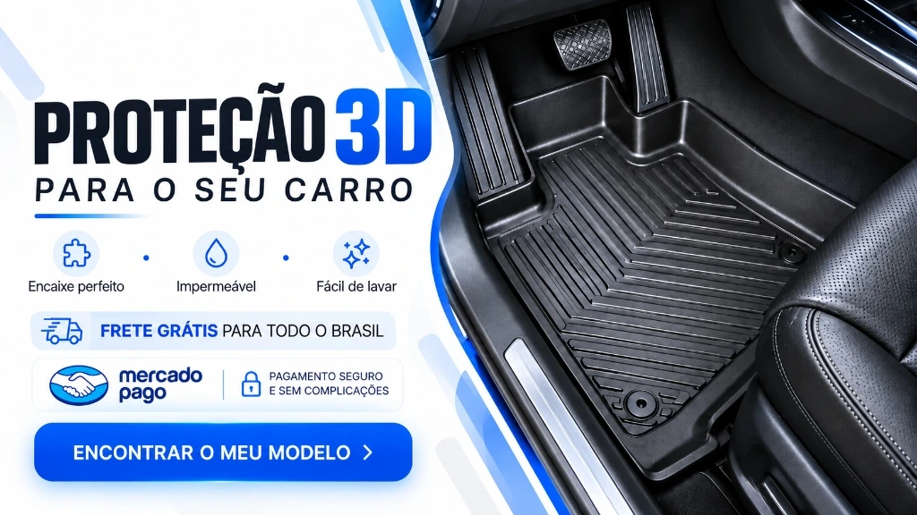 Proteção 3D para o seu carro — frete grátis para todo o Brasil